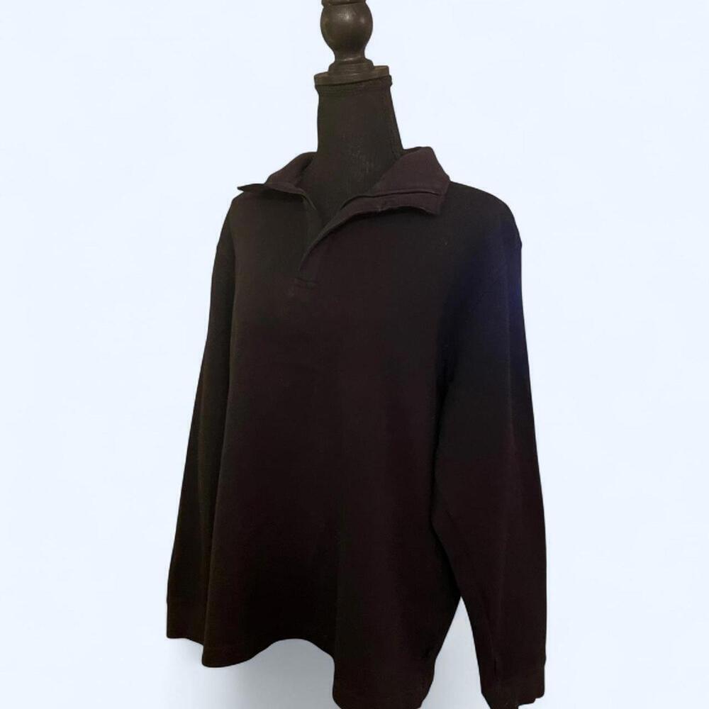 Geoffrey Beene vintage Y2K quarter zip sweatshirt Size Large - Picture 4 of 5